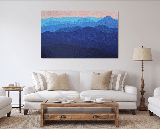 Mountains  /  ORIGINAL ACRYLIC PAINTING