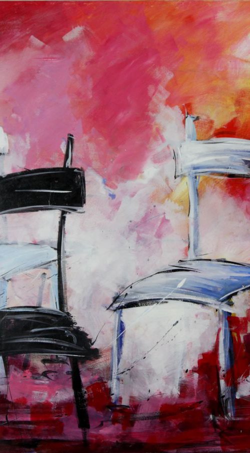 N27 Bright acrylic on canvas 120x90cm by Lukasz Lepik