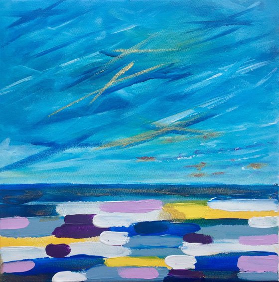 Ocean Blues #1 - Scottish Landscape 30x30
