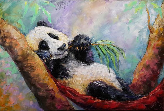 Time to relax - oil painting on canvas