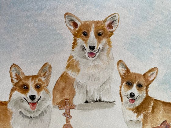 Queens corgis