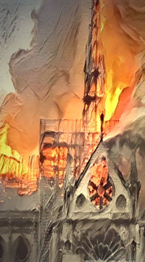 Incendie Notre-Dame de Paris N3 by Danielle ARNAL