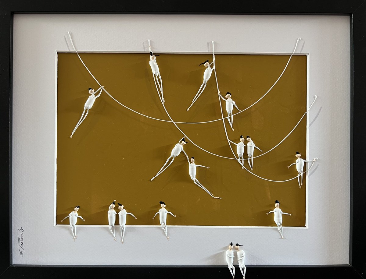 Abstract Portrait Acrylic Painting By Eka Peradze, 17 X 13, Freedom People Eka Peradze, Original Artwork