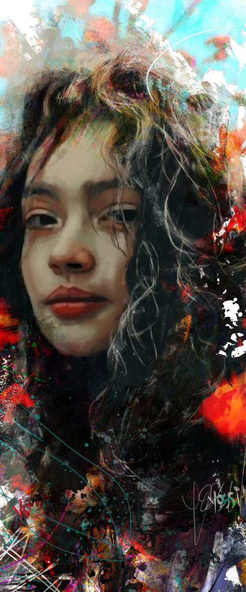 this girl is on fire by Yossi Kotler