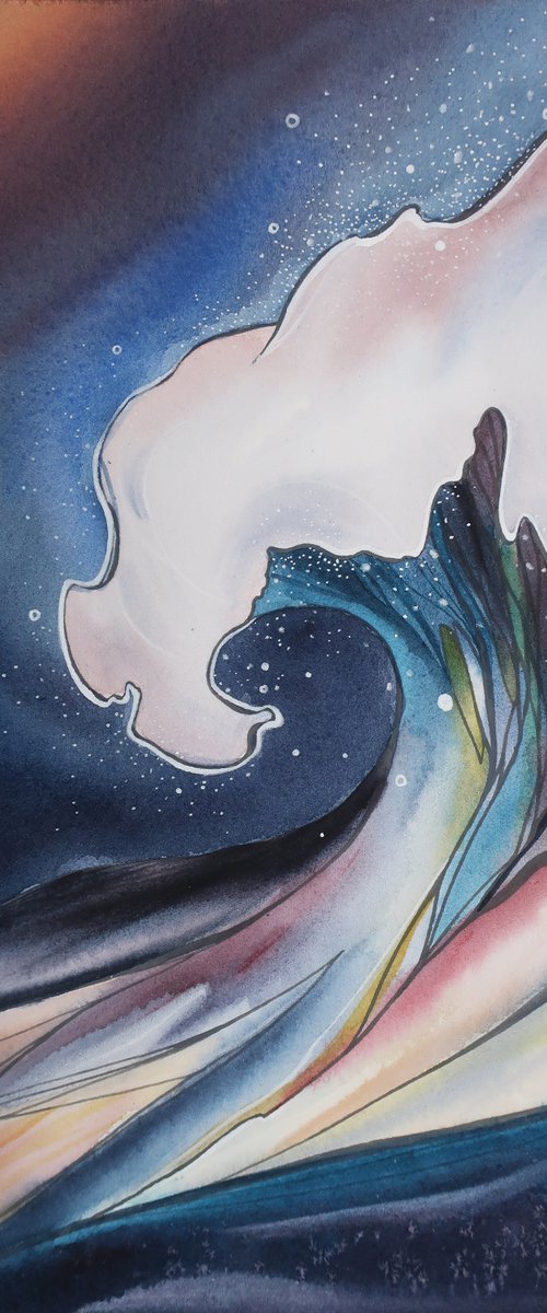 Coastal wave by Alla Vlaskina