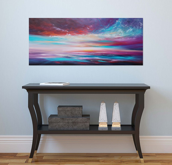 Mulberry Skies - seascape, emotional, panoramic