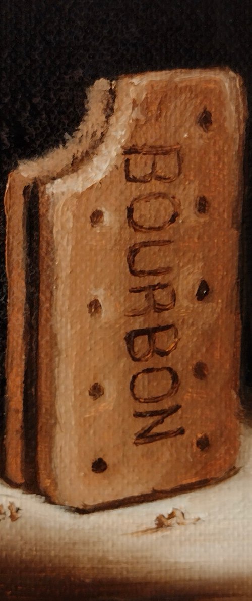 Little Bourbon biscuit still life by Jane Palmer Art