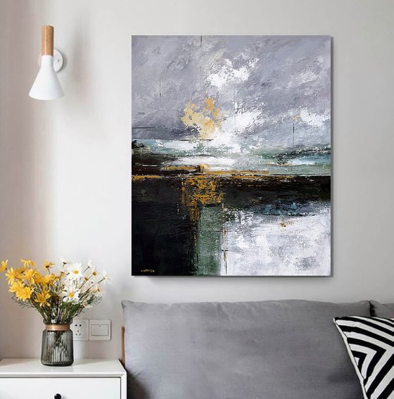 Ochre Light Over Silent Waters