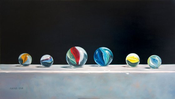 Marbles (Original Oil Painting)