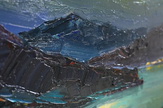 Moon night landscape