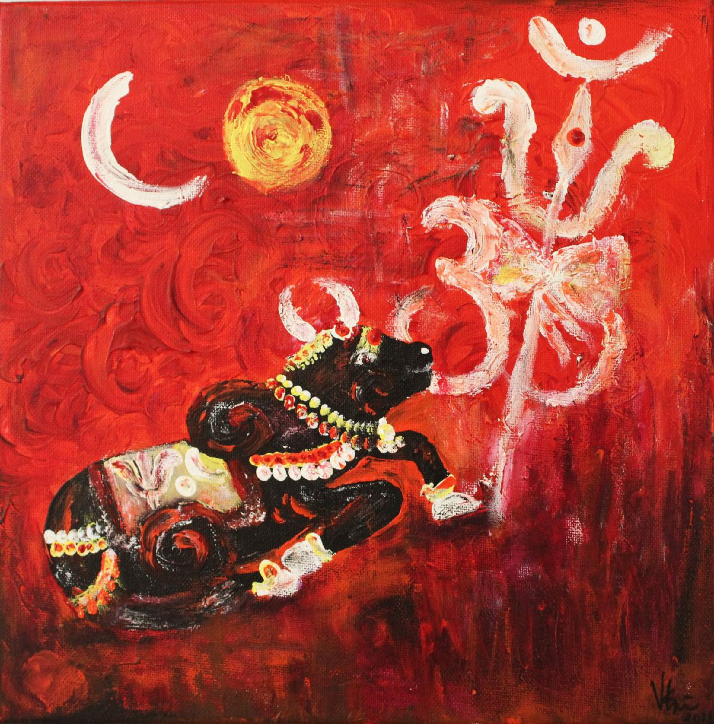 Nandh (Nandhi)House of God Series-Lord Shiva Bul | Artfinder