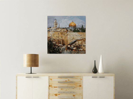 Western Wall and Dome of the Rock in Jerusalem, Israel