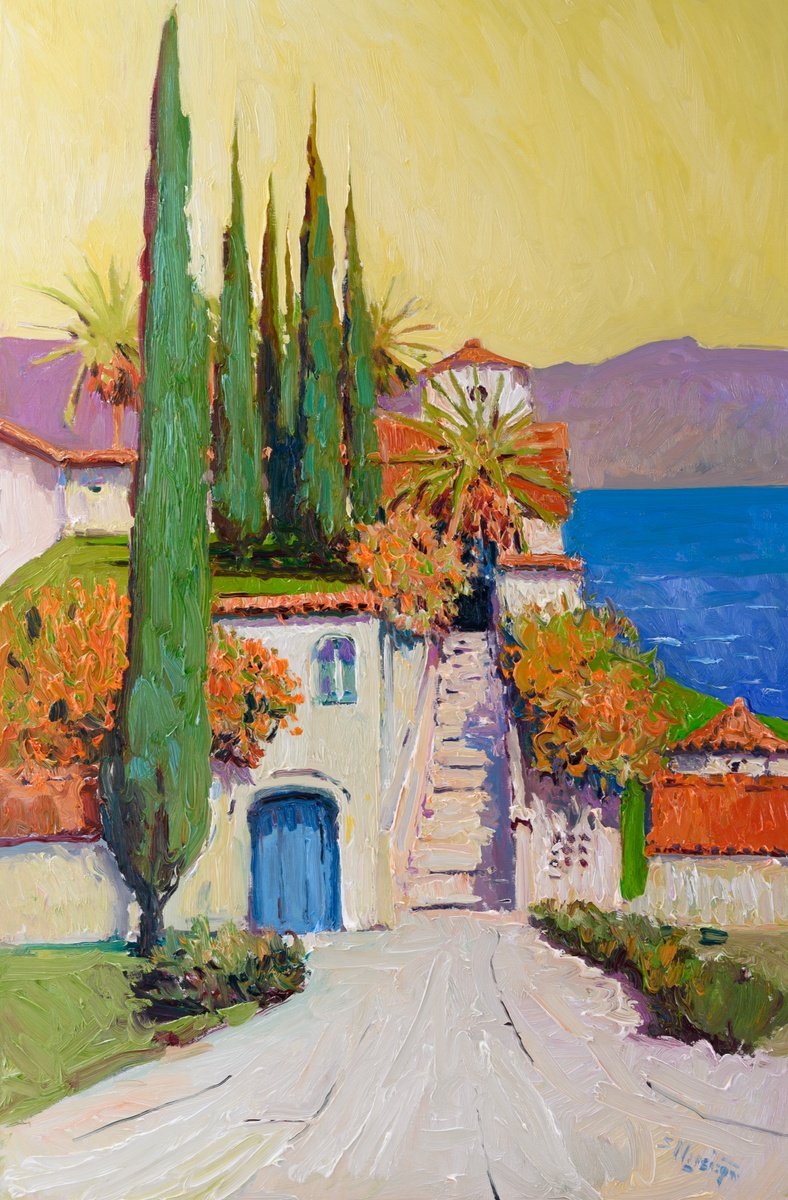 Expressive Oil Painting , California, Coastal Landscape By Suren Nersisyan, 24 X 36, Artwork For Sale On Artfinder