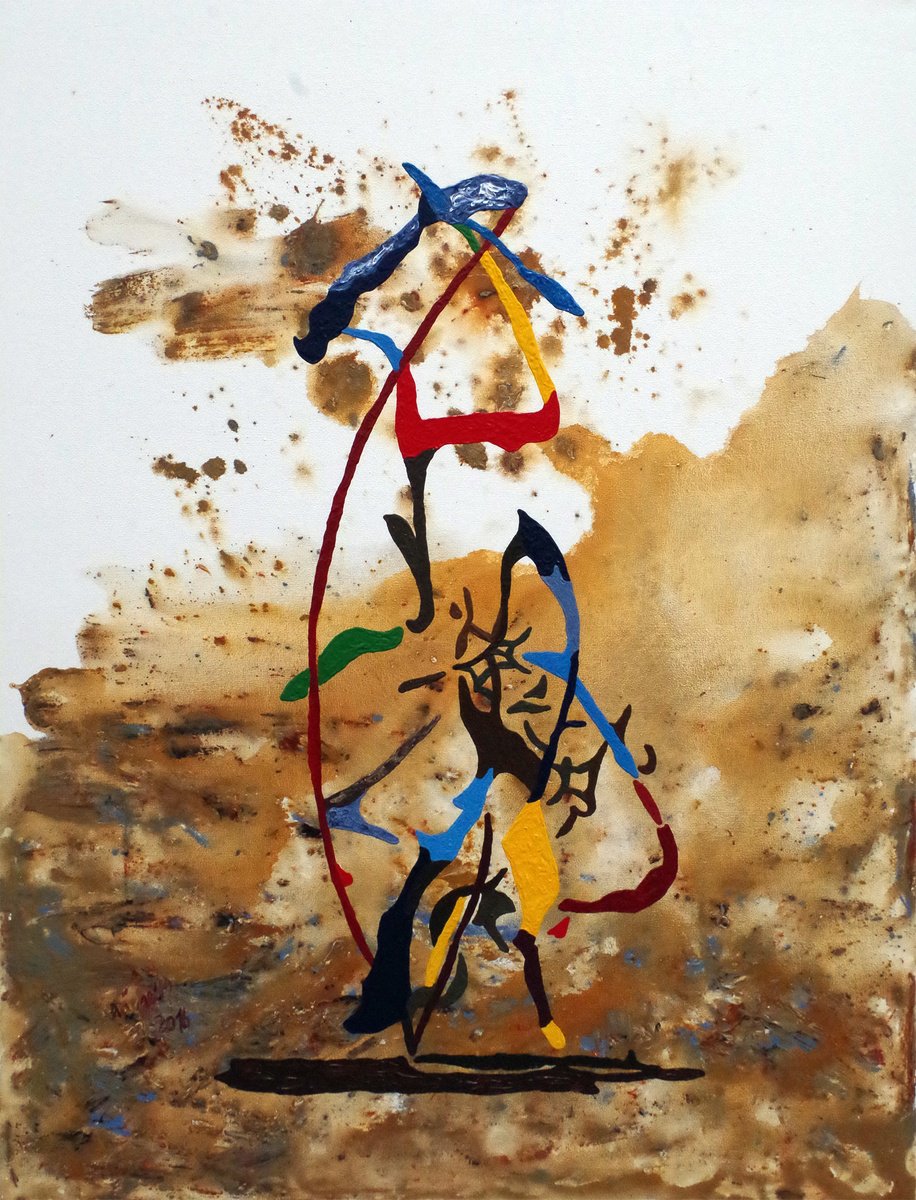 A Boy Flies His Kite By Uli Lachelt, 36 X 47, Artwork For Sale On Artfinder