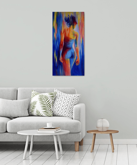 Abstract Erotic Art Naked Woman Nude Sexy Girls Back Large Painting Female Figure