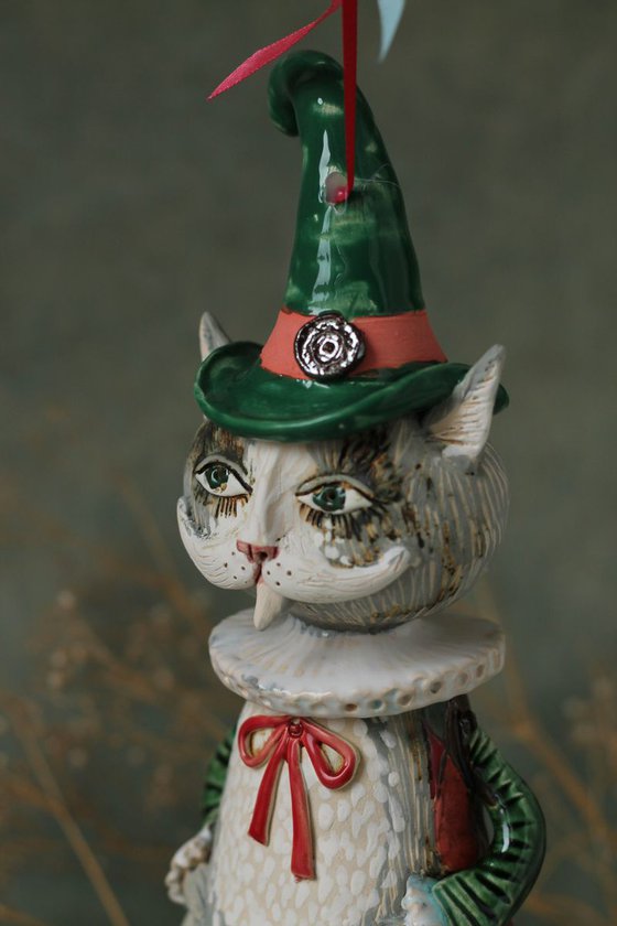 Puss in Boots - , SCULPTURED CERAMIC BELL DOLL 2017