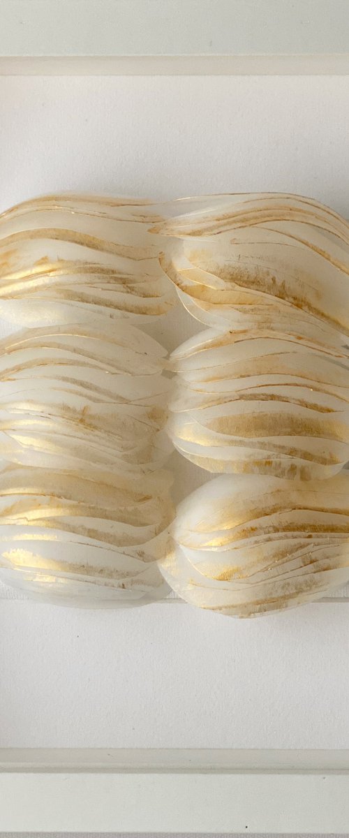 Golden Lined Pebbles by Swapna Namboodiri