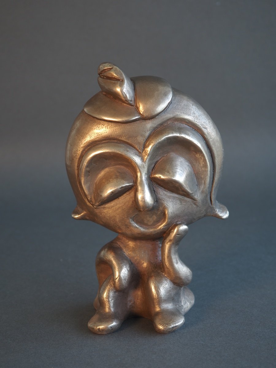 Cartoon Bronze Sculpture , Cookie By Linda Cares, 4 X 6, Artwork For Sale On Artfinder