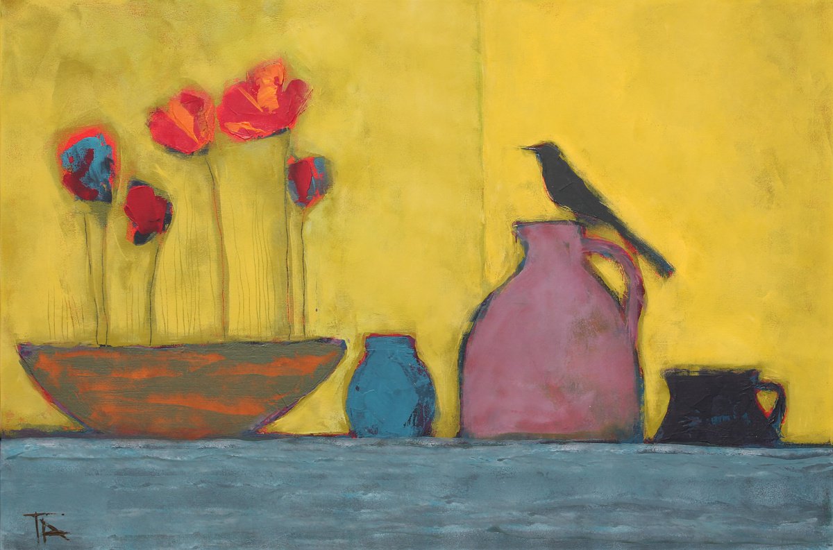 Still life with poppies. by Tatyana Ausheva