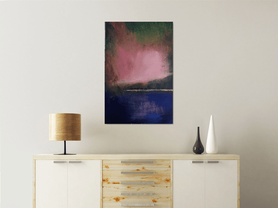 Abstract landscape sunset