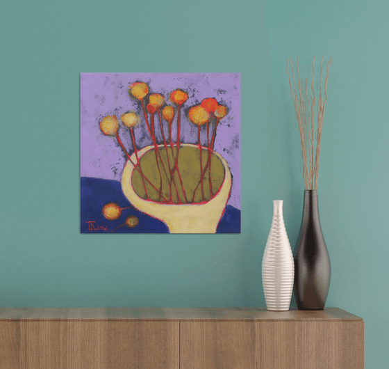 A bouquet of dandelions.