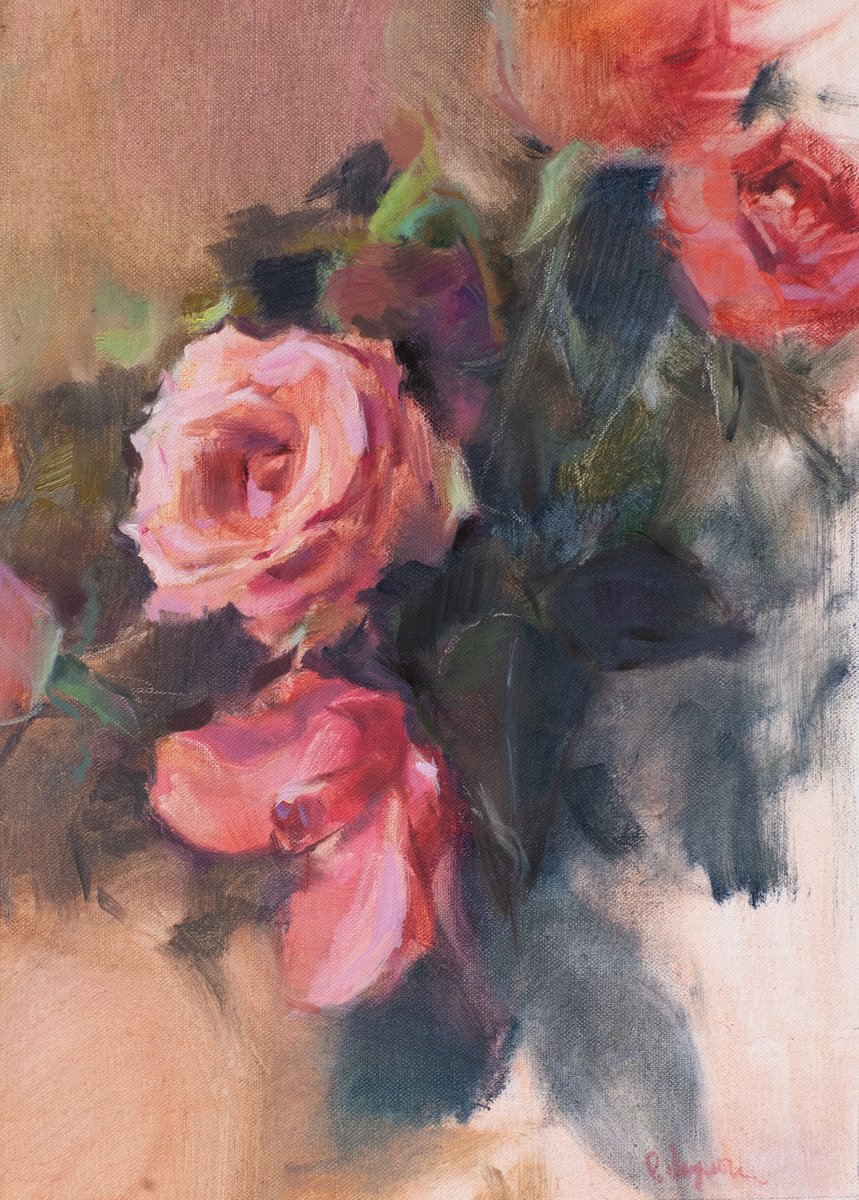 Spring roses by Oksana Shulga