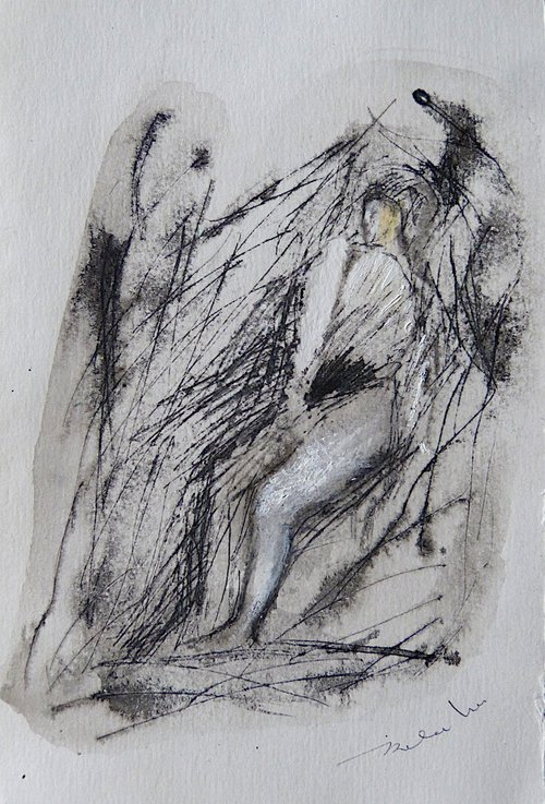Erotic Drawing, 21x14 cm by Frederic Belaubre