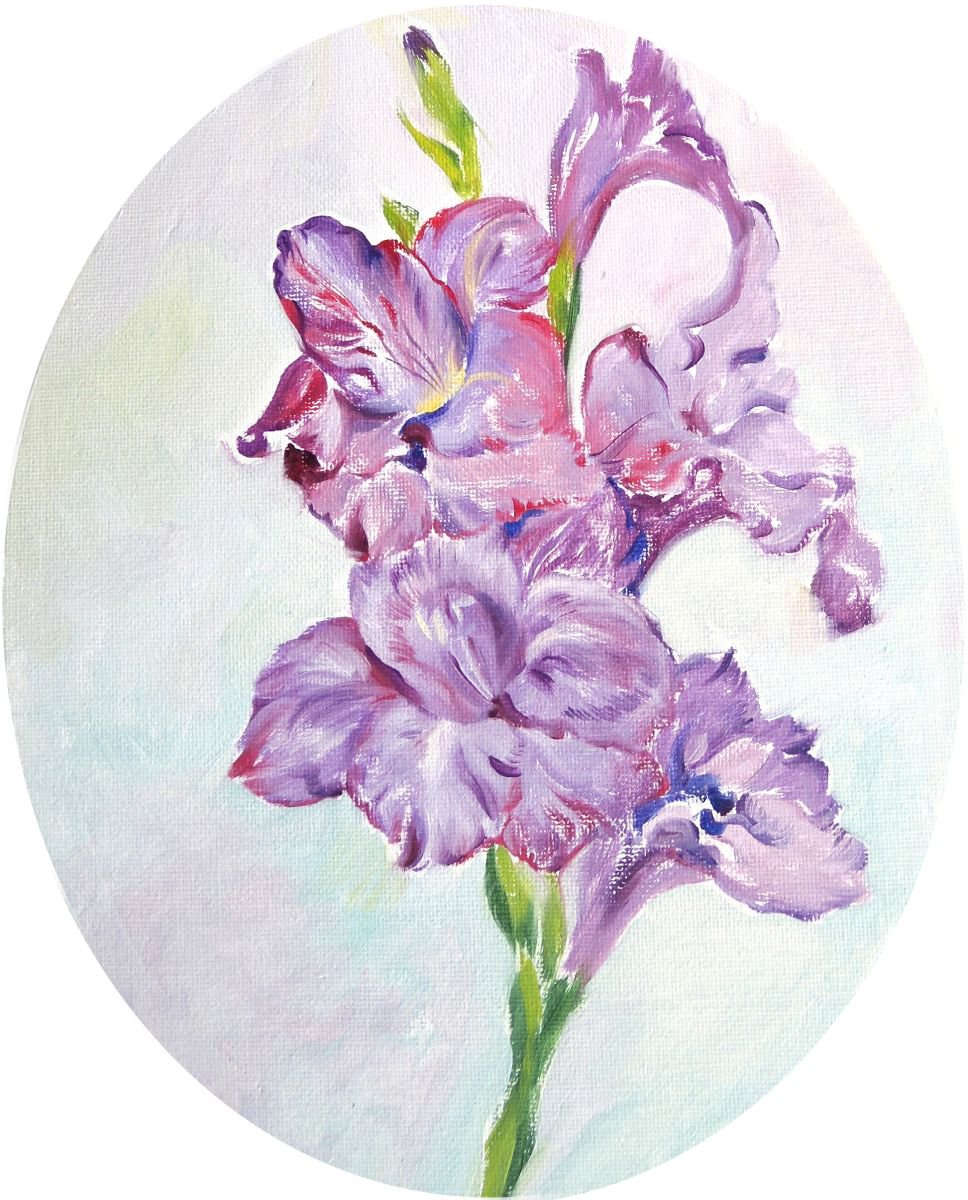 The Violet Gladiolus by Daria Galinski