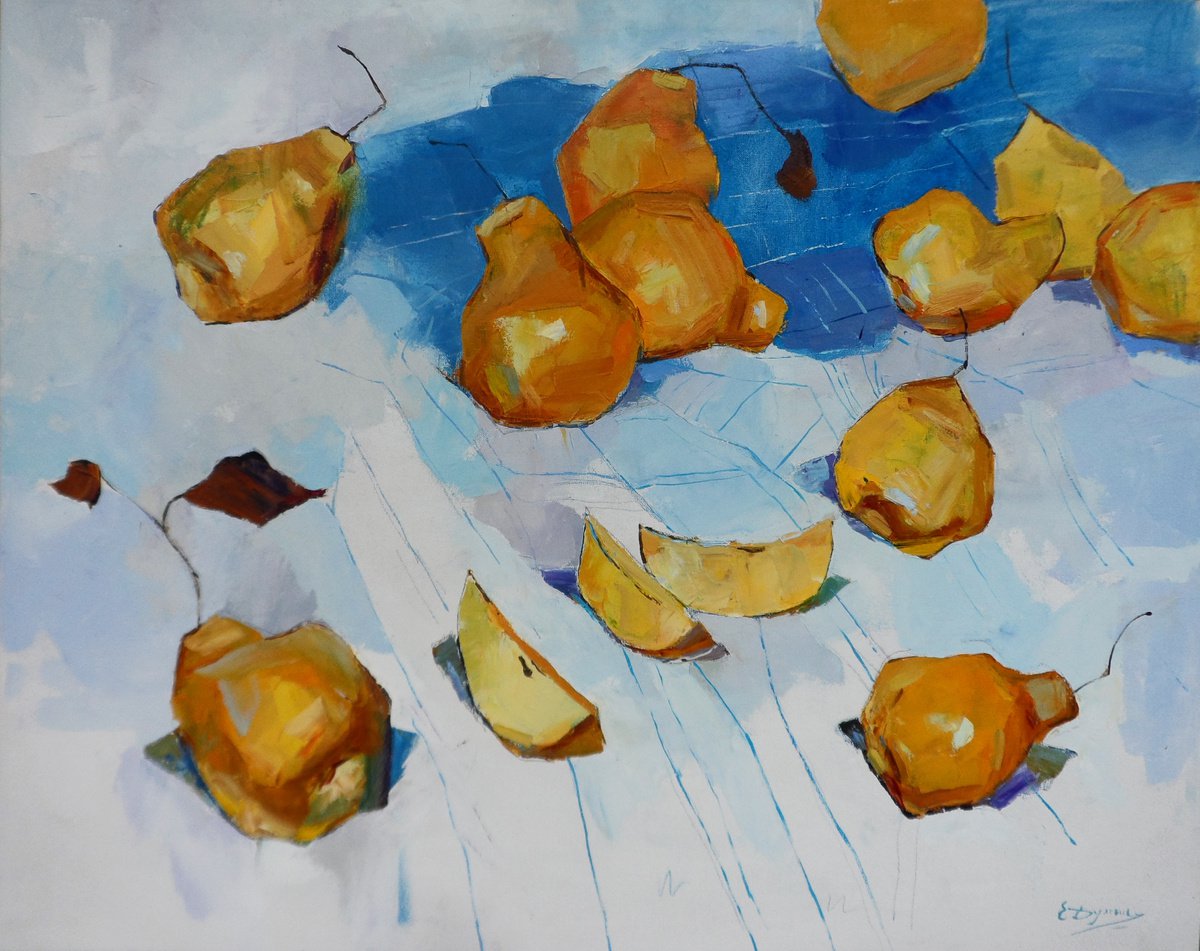 Holiday Pears By Yehor Dulin, 39 X 31, Artwork For Sale On Artfinder