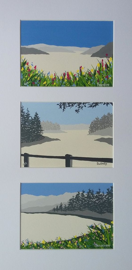 Swinsty, Fewston & Thruscross reservoirs - Framed paintings