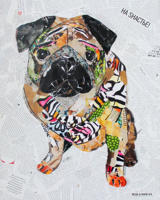 Pug/Collage/Free shipping