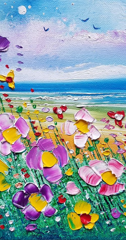 "Our Beach & Flowers in Love" by Phil Broad