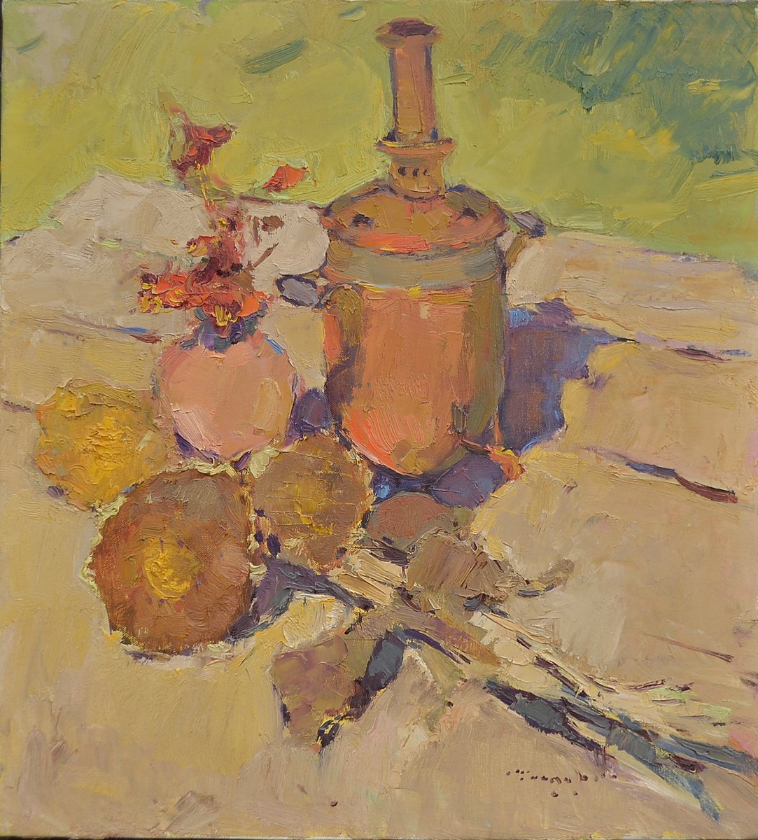 Grandma Samovar By Alexander Shandor, 24 X 26, Artwork For Sale On Artfinder