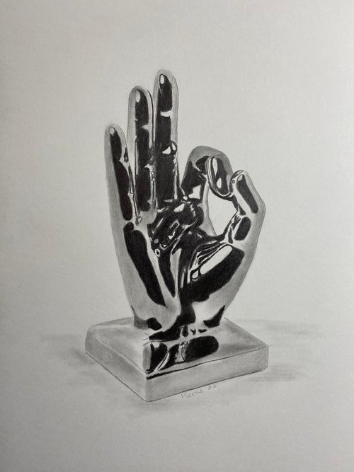 Shiny hand by Maxine Taylor
