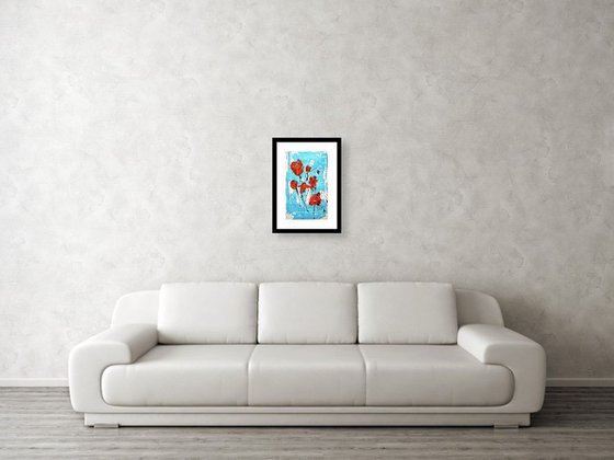 Abstract Red Roses