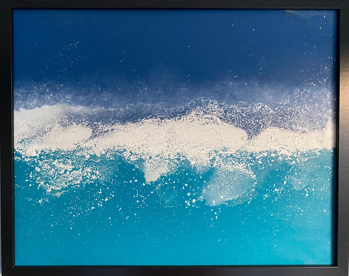 Surrealistic Landscape Painting By Stefano Pallara, 20 X 17", Unravelling N.8, Original Artwork