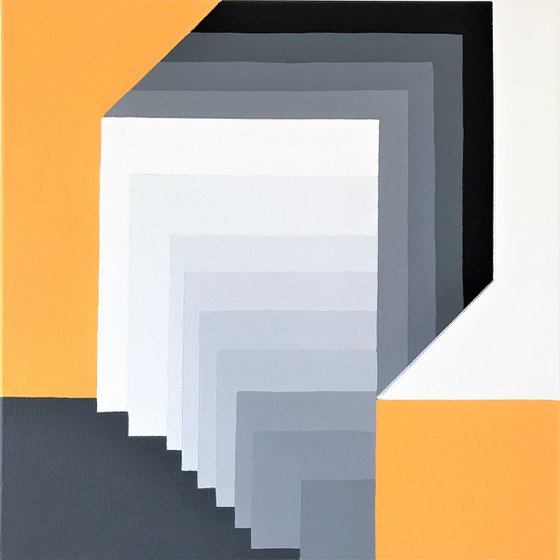 Geometric Collection - Grey & Yellow #1