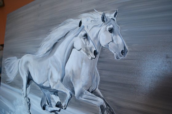 Magic White: Two Horses