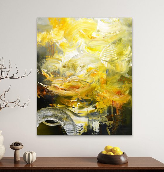 Sunflowers by the pond