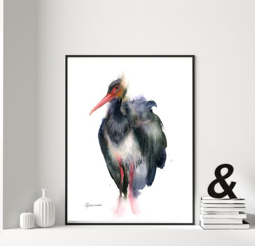 Black heron by Olga Shefranov (Tchefranov)