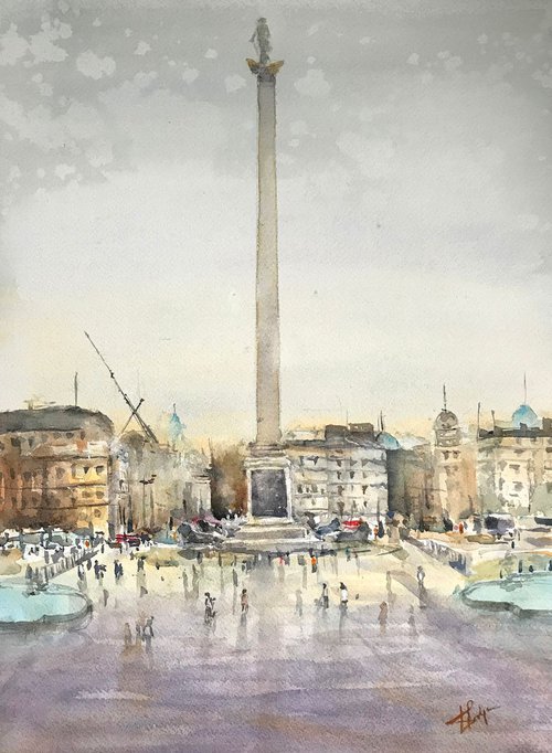 London Series : Trafalgar Square by Vidya Lalgudi Jaishankar