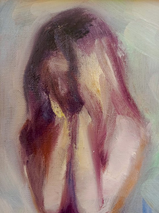 Impressionistic naked female