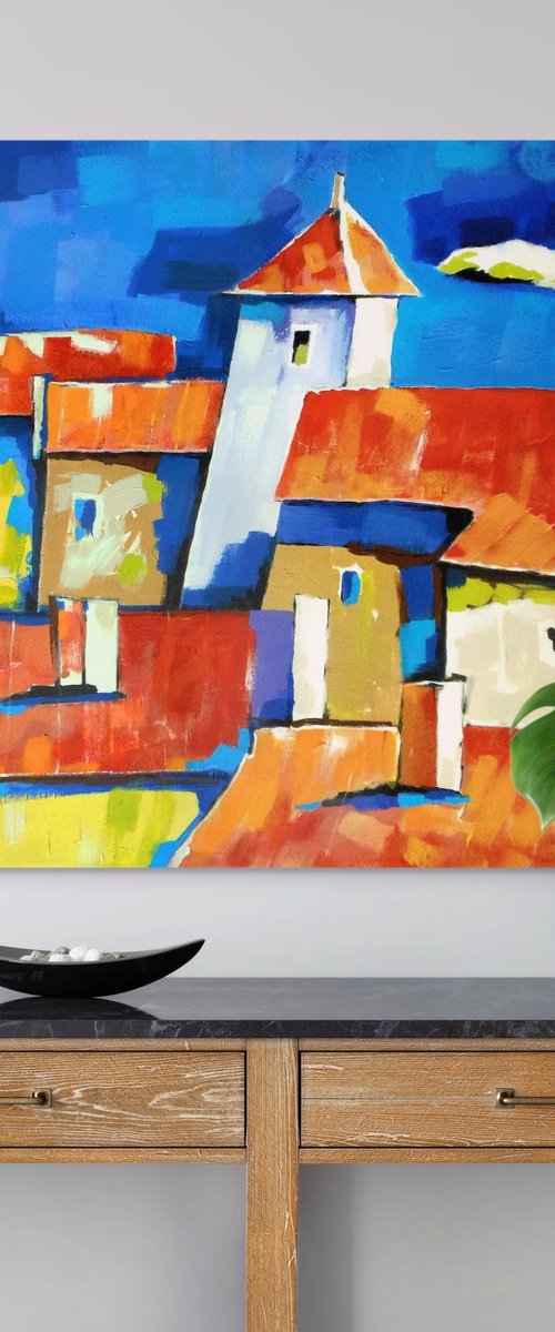 Roofs of the old town by Evgen Semenyuk