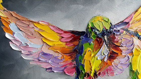 Fly with me - oil painting