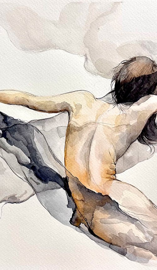 Abstract Ethereal Female Dreamlike Silhouette by Julia Shilo
