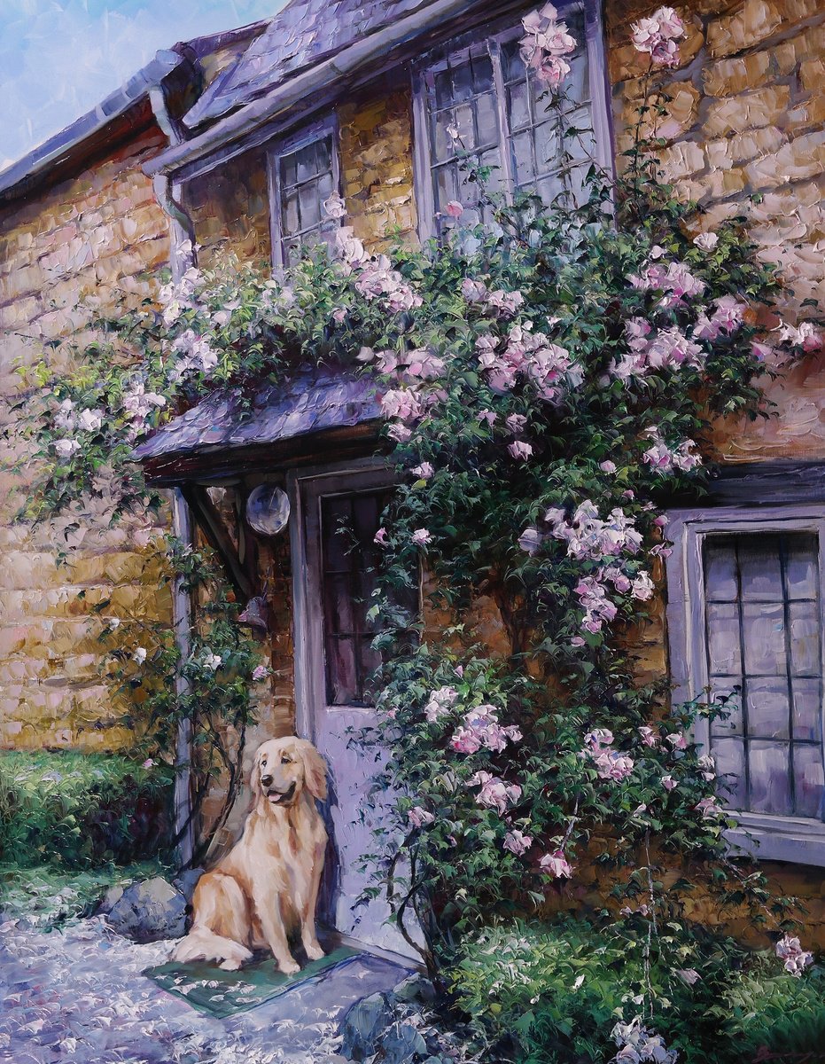 Impressionistic Cityscapes Oil Painting By Gennady Vylusk, 28 X 35, I