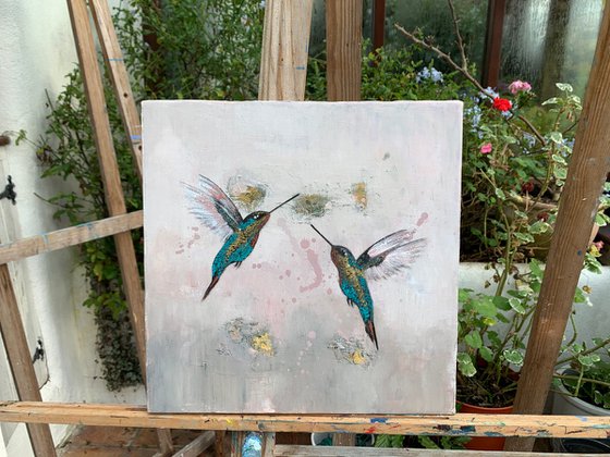 Hummingbirds in Flight