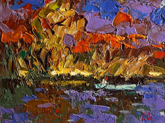 Fishing in autumn