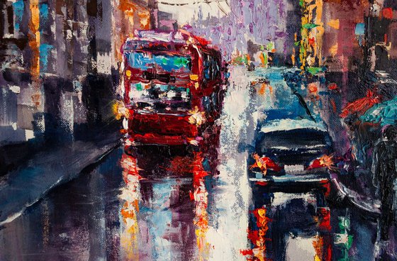 "Rainy city" cityscape