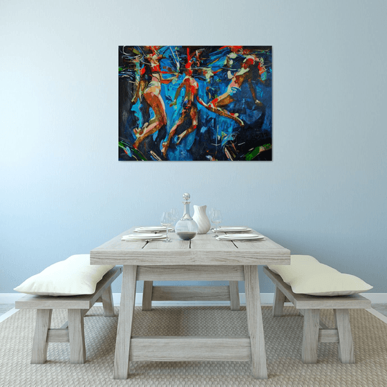 Interior blue